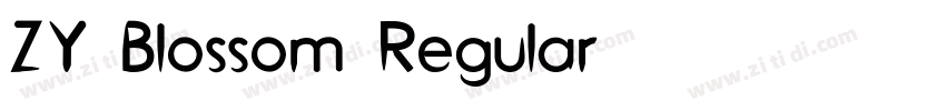 ZY Blossom Regular字体转换